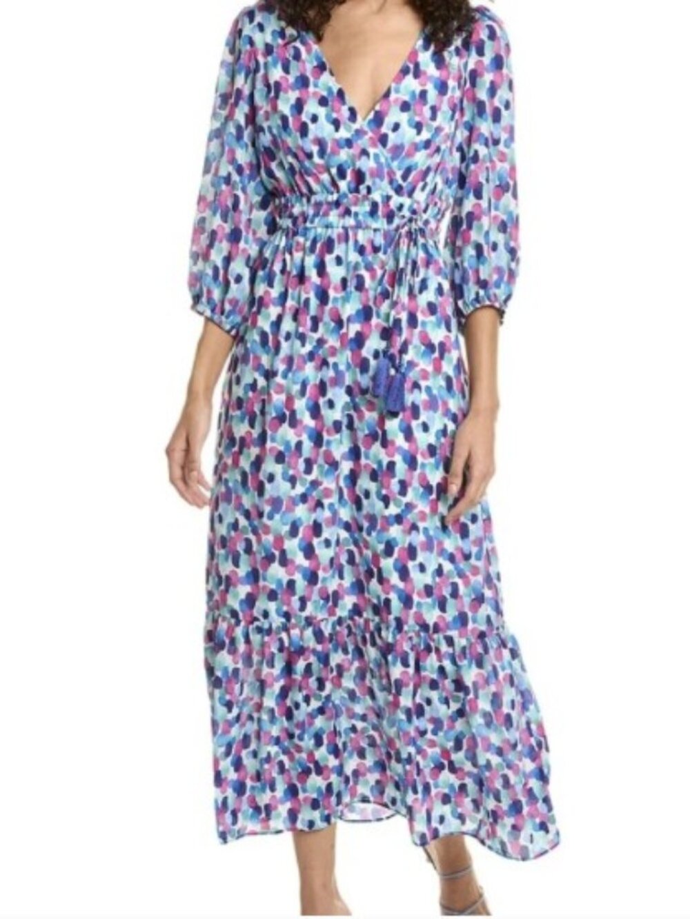 NWT Tommy Bahama Blue and Purple Patterned Dress